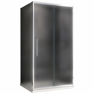 Душевой уголок ABBER Schwarzer Diamant AG30170MH-S85M 170х85 хромированный профиль матовое стекло