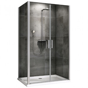 Душевой уголок ABBER Sonnenstrand AG04100C-S100 100х100 хромированный профиль прозрачное стекло