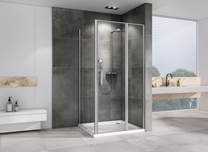 Душевой уголок ABBER Sonnenstrand AG04130S-S90 130х90 хромированный профиль прозрачное стекло
