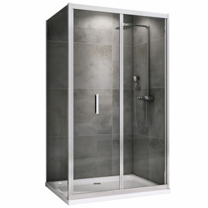 Душевой уголок ABBER Sonnenstrand AG07090-S75 90х75 хромированный профиль прозрачное стекло