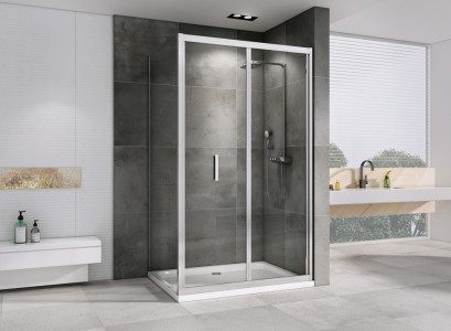 Душевой уголок ABBER Sonnenstrand AG07090-S75 90х75 хромированный профиль прозрачное стекло