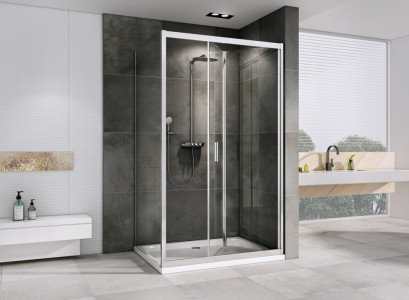 Душевой уголок ABBER Sonnenstrand AG07090-S75 90х75 хромированный профиль прозрачное стекло
