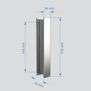 Душевой уголок ABBER Sonnenstrand AG07090-S75 90х75 хромированный профиль прозрачное стекло