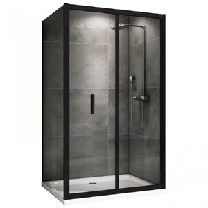 Душевой уголок ABBER Sonnenstrand AG07090B-S75B 90х75 черный профиль прозрачное стекло