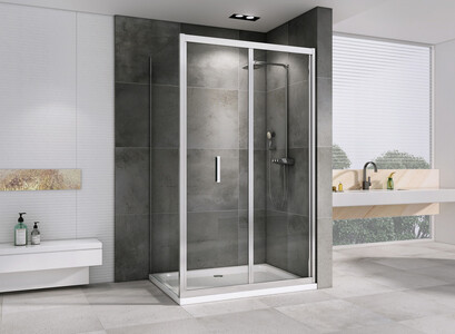 Душевой уголок ABBER Sonnenstrand AG07100-S90 100х90 хромированный профиль прозрачное стекло