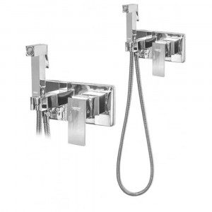 Гигиенический душ со смесителем встраиваемый Grocenberg GB004CR хром