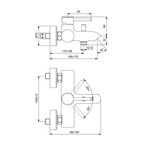 Смеситель Ideal Standard Ceraline (BC199AA)