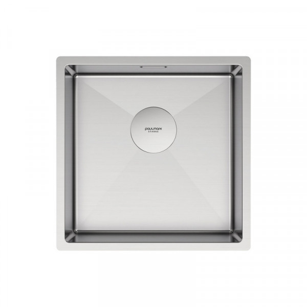 Кухонная мойка Paulmark NEXT 44 UNI PM214444-BS брашированная нержавеющая сталь 44х44см