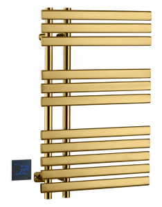 Полотенцесушитель электрический Boheme сухой VENTURO GOLD 500x118x800 мм (723-G)