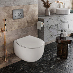 Подвесной унитаз Roxen EGG 530170-01 Rimless Soft Close