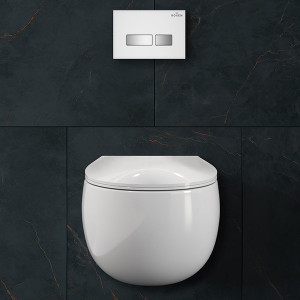 Подвесной унитаз Roxen EGG 530170-01 Rimless Soft Close