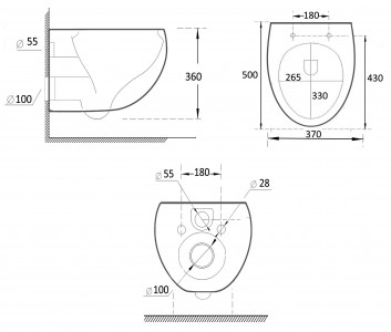 Комплект 6 в 1 Roxen StounFix Dual Fresh 964256 (состоит из: 710200, Glass 430280B, 530170-01)