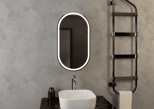 Зеркало-шкаф Континент ELMAGE 450х800 черный
