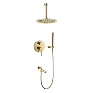 Душевая система встраиваемая Grocenberg GB5099GO-2 золото