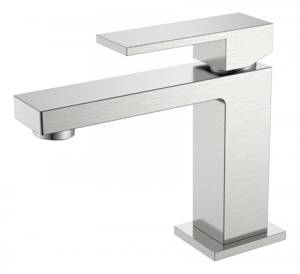 Cмеситель для умывальника Boheme Qubic Brushed Nickel 471-NB никель