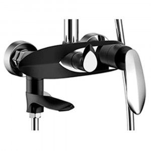 Душевая система Grocenberg GB7001BC черный/хром