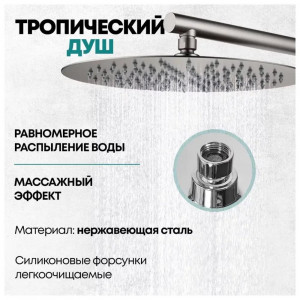 Душевая система встраиваемая Grocenberg GB5099BG-1 графит