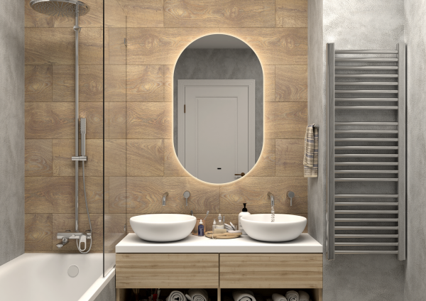 Зеркало Континент Fleur Led 700х1200 с бесконтактным сенсором