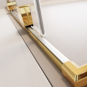 Душевой уголок (раздвижные двери) Radaway Furo Gold KDJ 140х120