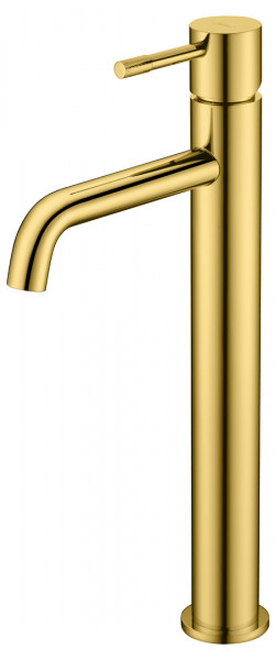 Смеситель для умывальника высокий Boheme Uno Gold 462-G