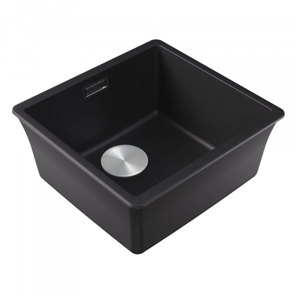 Кухонная мойка из искусственного камня Roxen Gap 360270-44JB Jet Black 44х42х21,7 см