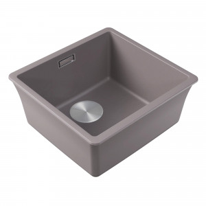 Кухонная мойка из искусственного камня Roxen Gap 360270-44SG Storm Gray 44х42х21,7 см