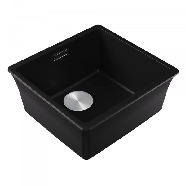 Кухонная мойка из искусственного камня Roxen Gap 360270-44VB Vanta Black 44х42х21,7 см