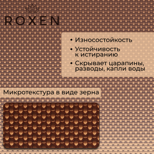 Кухонная мойка Roxen Simple 50х48 PVD зернистая бронза 560220-50BR-GR с коландером и дозатором