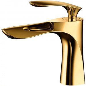 Смеситель для раковины Grocenberg GB2001GO, золото