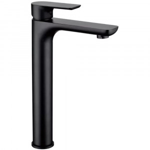 Смеситель для раковины высокий Grocenberg GB3009BL, черный