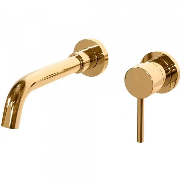 Смеситель для раковины встраиваемый Grocenberg GB511GO, золото