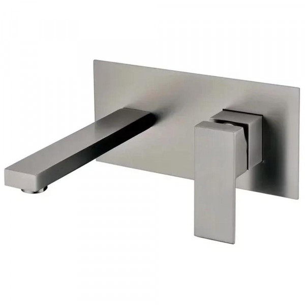 Смеситель для раковины встраиваемый Grocenberg GB588BG, графит