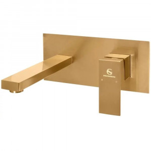 Смеситель для раковины встраиваемый Grocenberg GB588BR, бронза