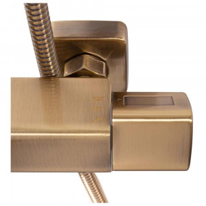 Душевая система с термостатом Hansberge H5085BR бронза