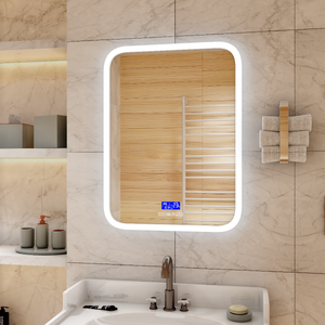 Зеркало Континент Glamour LED 685х915 с многофункциональной панелью