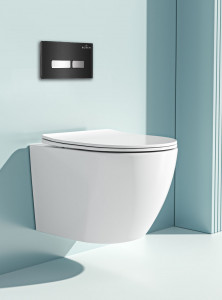 Кнопка для инсталляции Roxen Glass 430280B черный