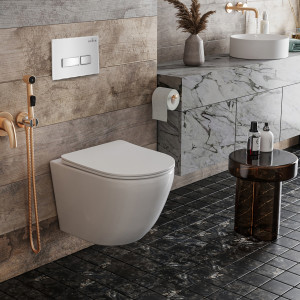 Кнопка для инсталляции Roxen Glass 430280W белый