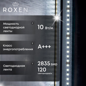 Зеркало Roxen Grown 40x60 в черной алюминиевой раме