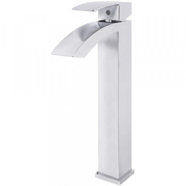 Смеситель для раковины высокий Hansberge H2077C, хром