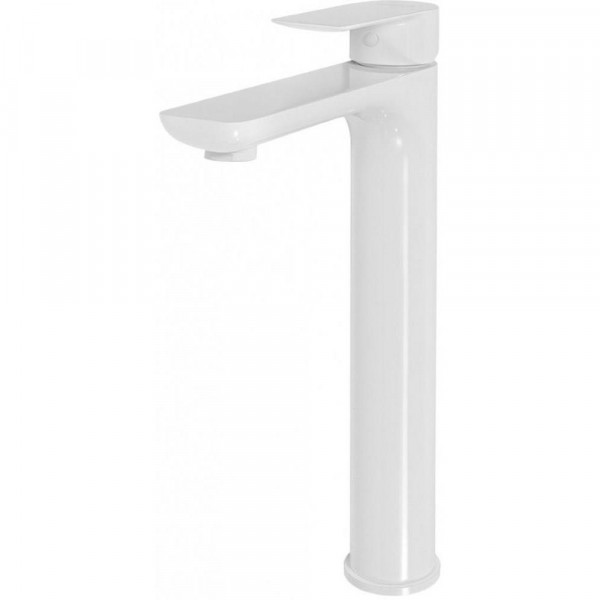 Смеситель для раковины высокий Hansberge H2099WW, белый