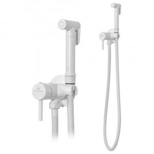 Гигиенический душ со смесителем встраиваемый Grocenberg GB001W белый