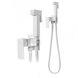 Гигиенический душ со смесителем встраиваемый Grocenberg GB002W белый