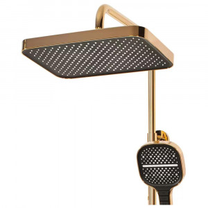 Душевая система с термостатом Hansberge H5055GO золото