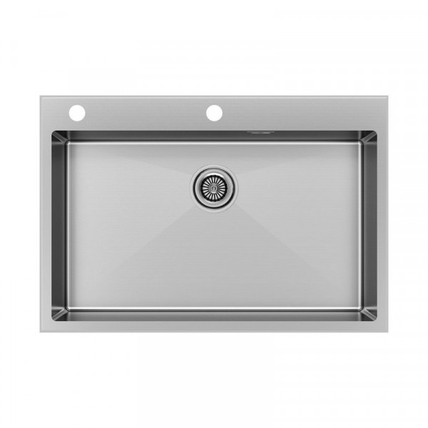Кухонная мойка Paulmark KRONER-EDGE 75 PM777551-BS брашированная нержавеющая сталь 75х51 см