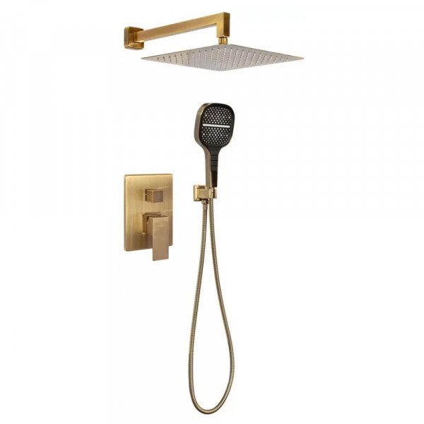 Душевая система встраиваемая без излива Hansberge H6070BR бронза