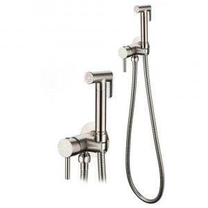 Гигиенический душ со смесителем встраиваемый Grocenberg GB001NK никель