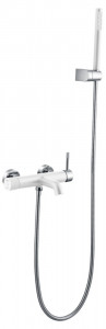 Смеситель для ванны Boheme Uno White Chrome 463-WCR