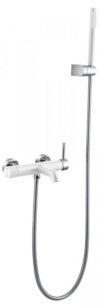 Смеситель для ванны Boheme Uno White Chrome 463-WCR