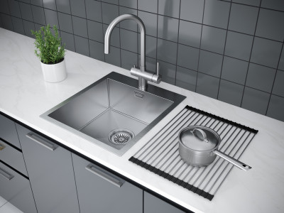 Ролл-мат Paulmark COLUMNA C440-BS брашированная нержавеющая сталь 330х440мм