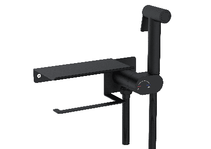 Гигиенический смеситель встроенный c полкой RGW 581408221-04